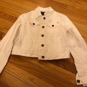 Lucky brand white jean jacket